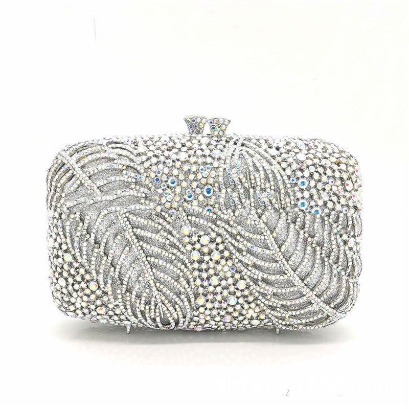 Diamond Cutout Leaf Evening Cheongsam Party Clutch