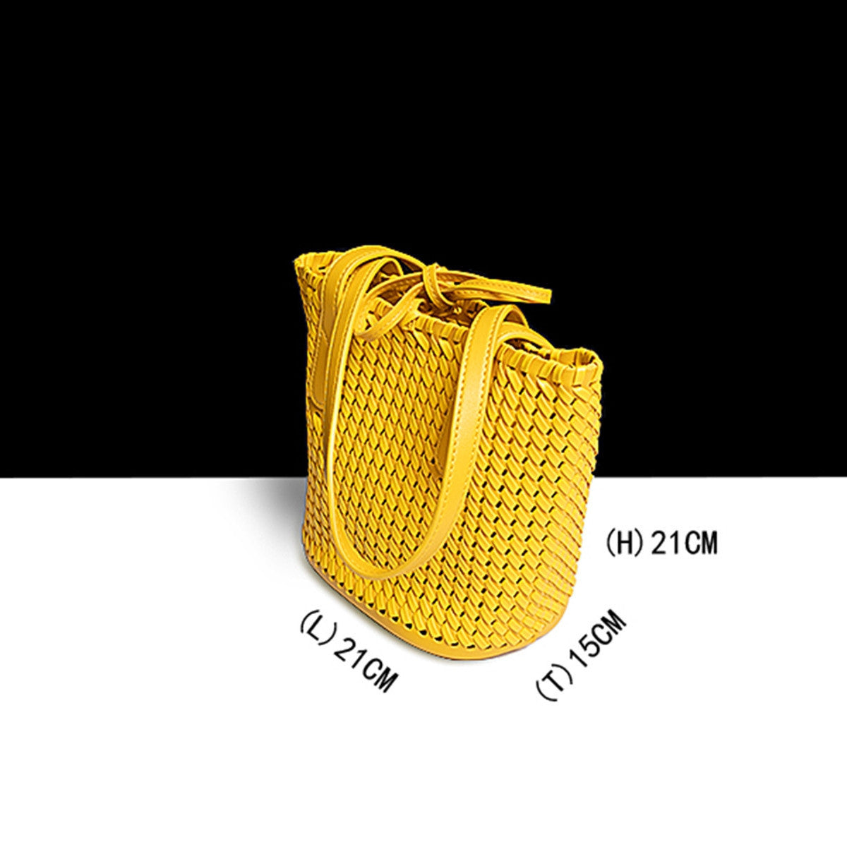 Niche Design Woven Cutout Tote Bag