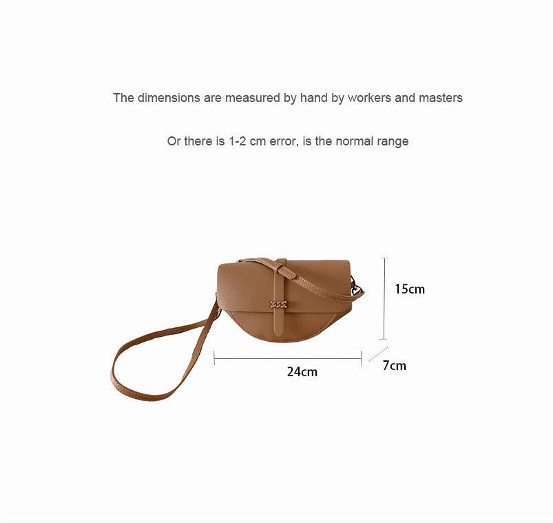 Popular Fashion Chain Crossbody All-match One-shoulder Saddle Bag