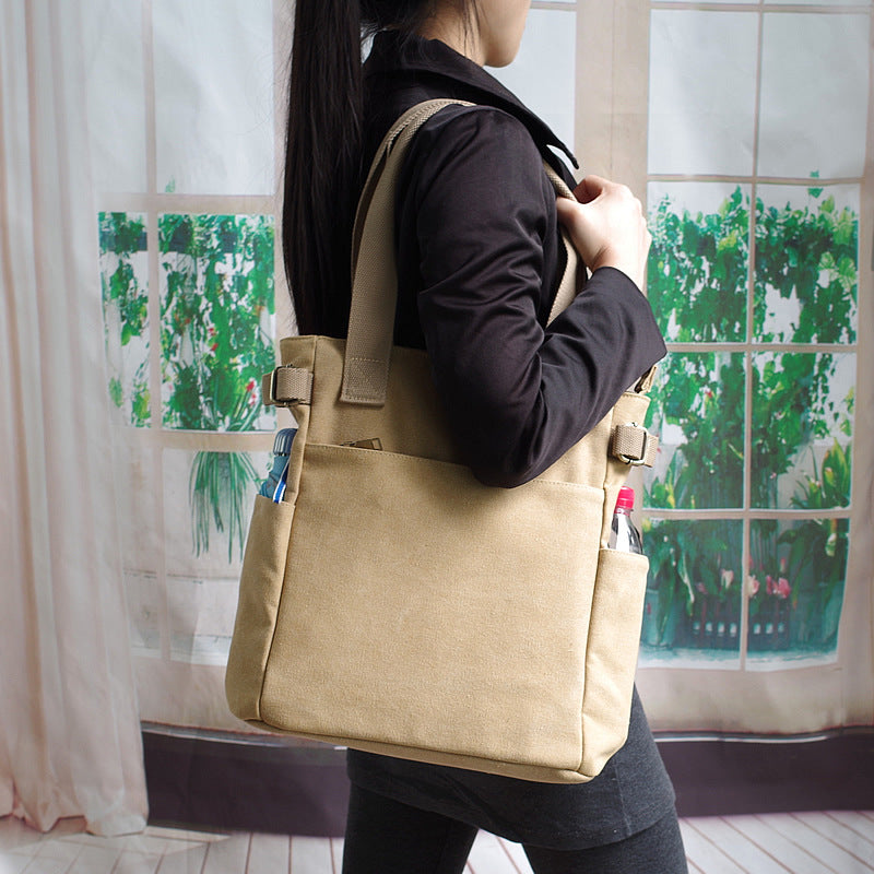 Sac à bandoulière décontracté en tissu de style japonais