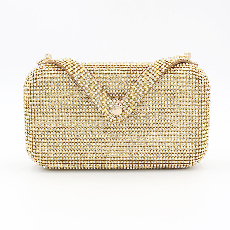 Diamond V-Shaped Evening Bag Ladies Bag