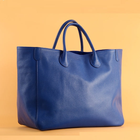 Sac fourre-tout tendance pour femme en cuir avec couche supérieure