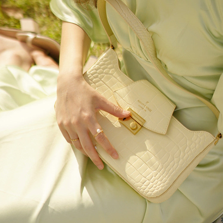 Bolsos de mano con forma de baguette y diseño sencillo para mujer