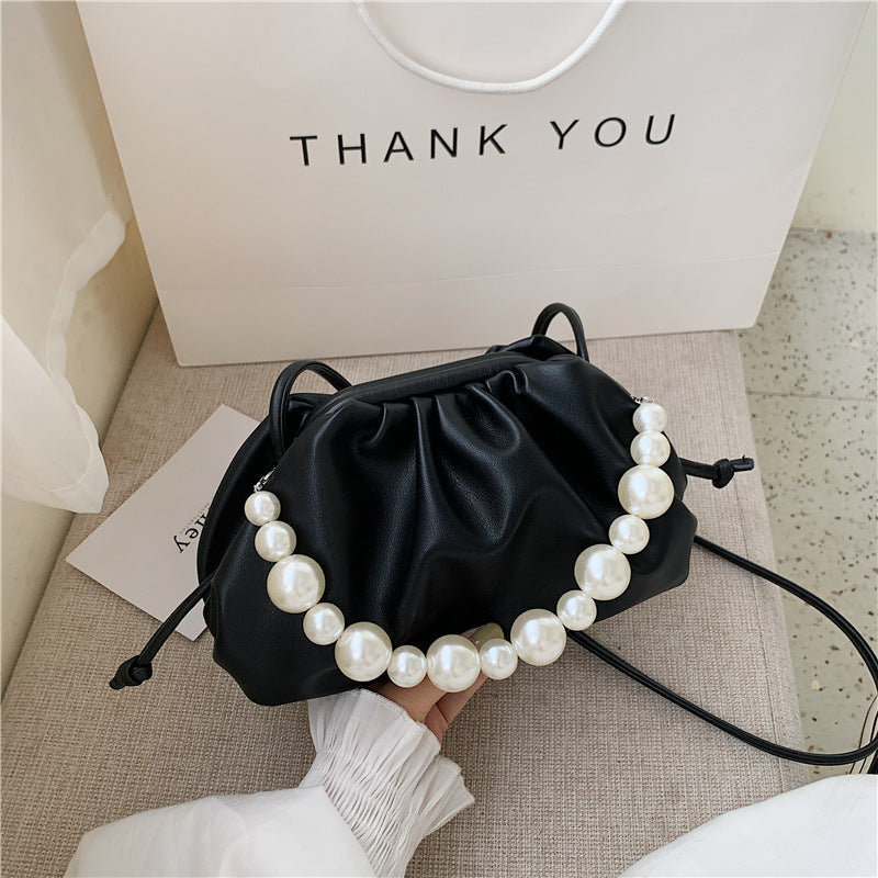 New Pearl Chain Dumpling Women Messenger Bag