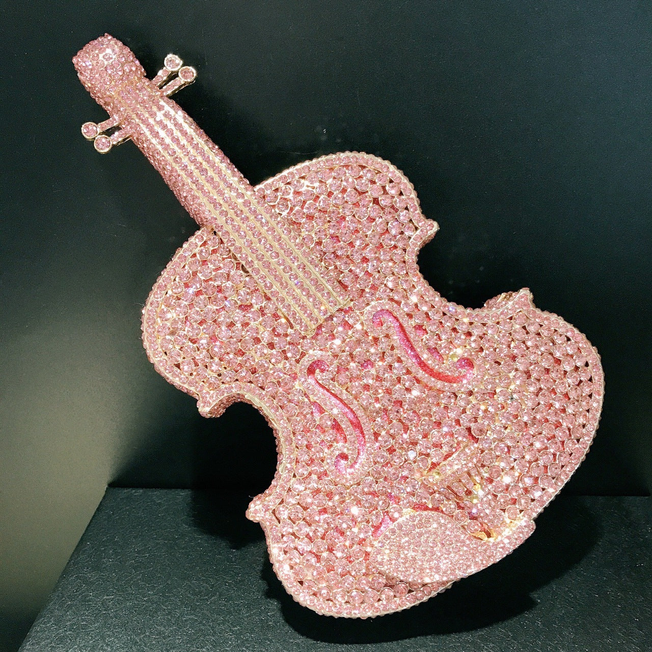 Diamond Cut Out Fashionable Violin Shoulder Bag