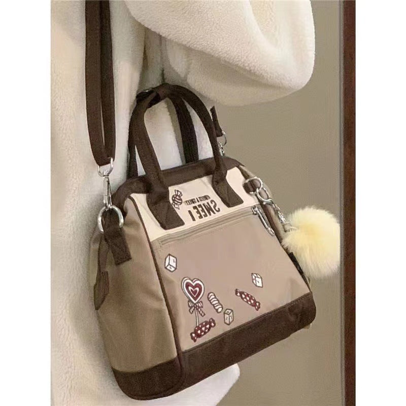 Niche Large Capacity Canvas Shoulder Bag