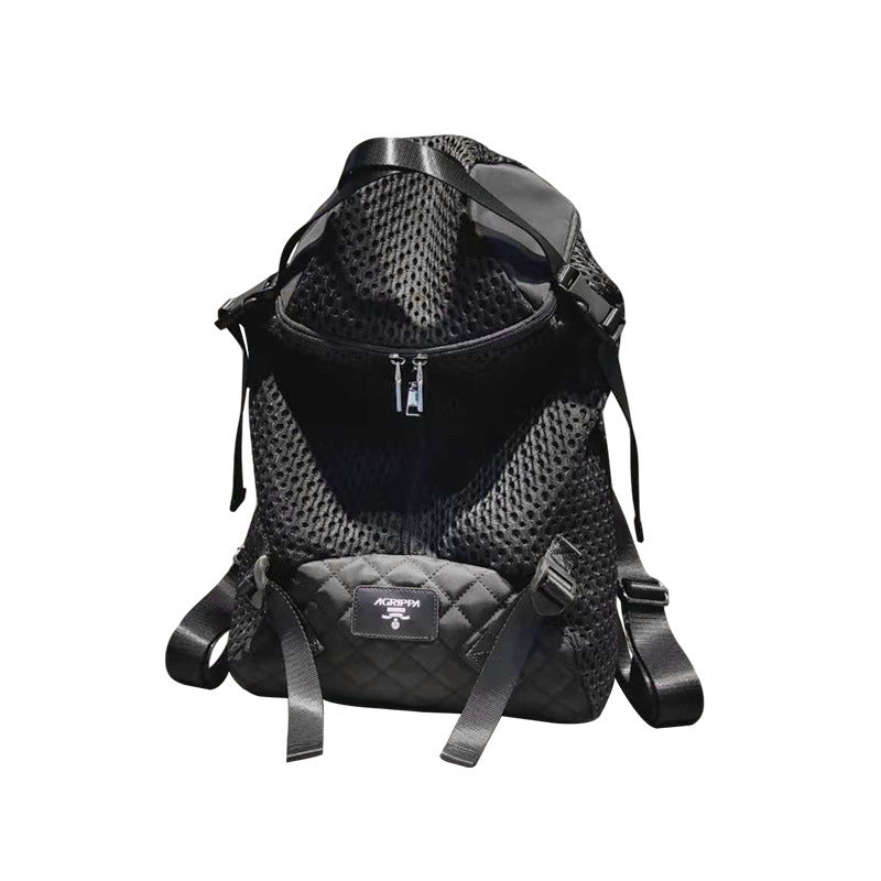 Mesh Double Pull Head Personalized Fashion Backpack