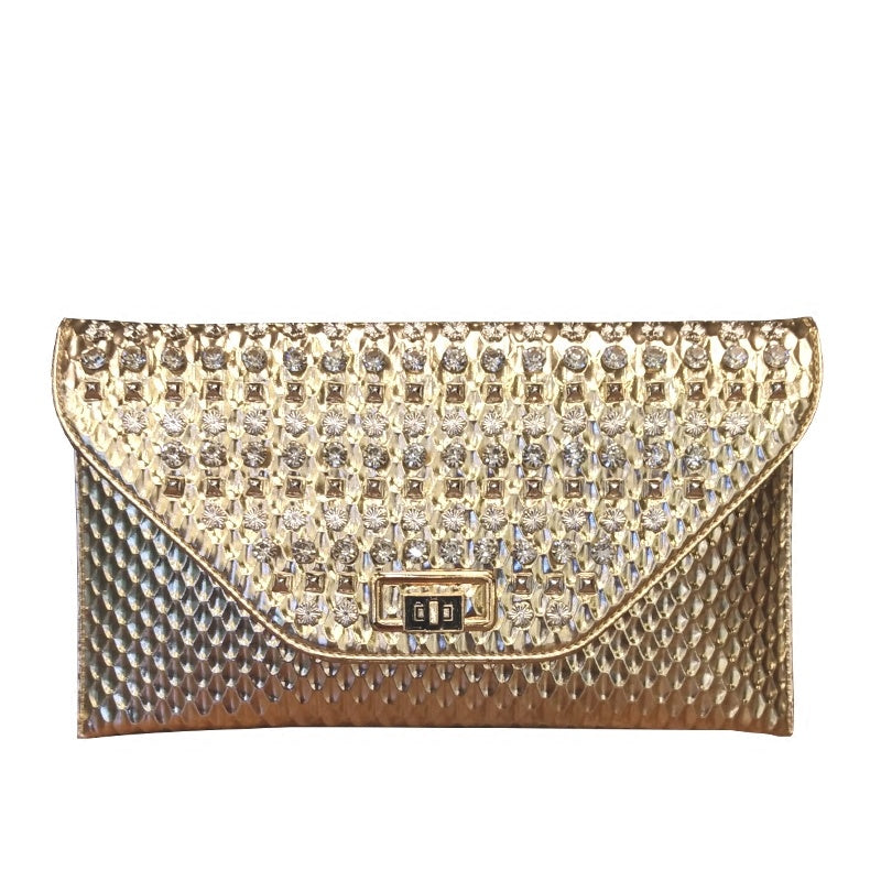 Women's Rhinestone Hand Held Shoulder Messenger Bag