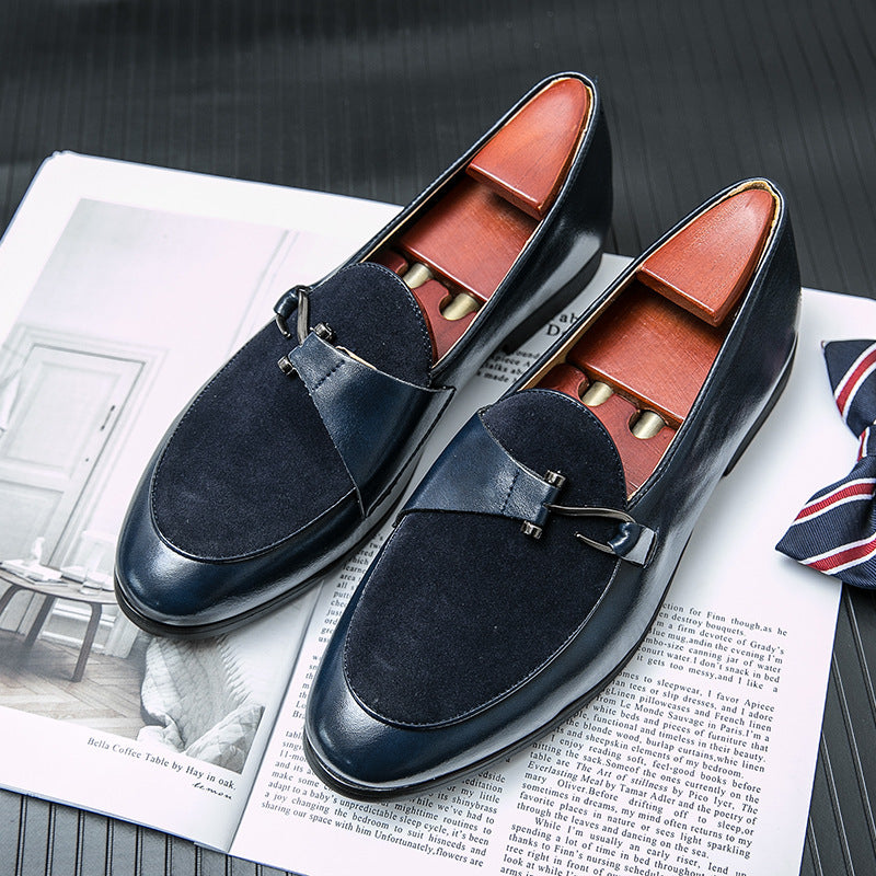 Chaussures décontractées en cuir de style britannique pour hommes