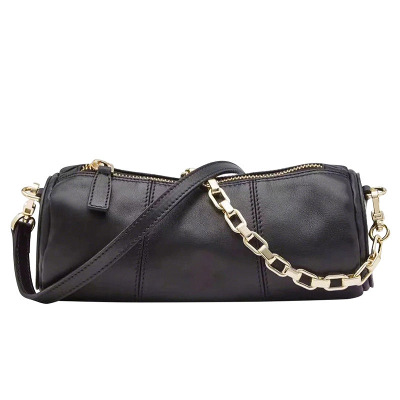 Chain Bag Cylinder Bag  Shoulder Diagonal Pillow Bag