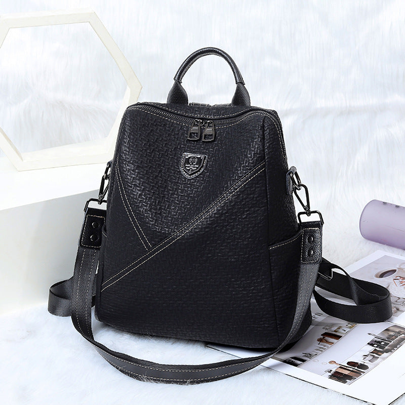 Korean Style Leather Fashion Handbags With Personality And Versatile Travel