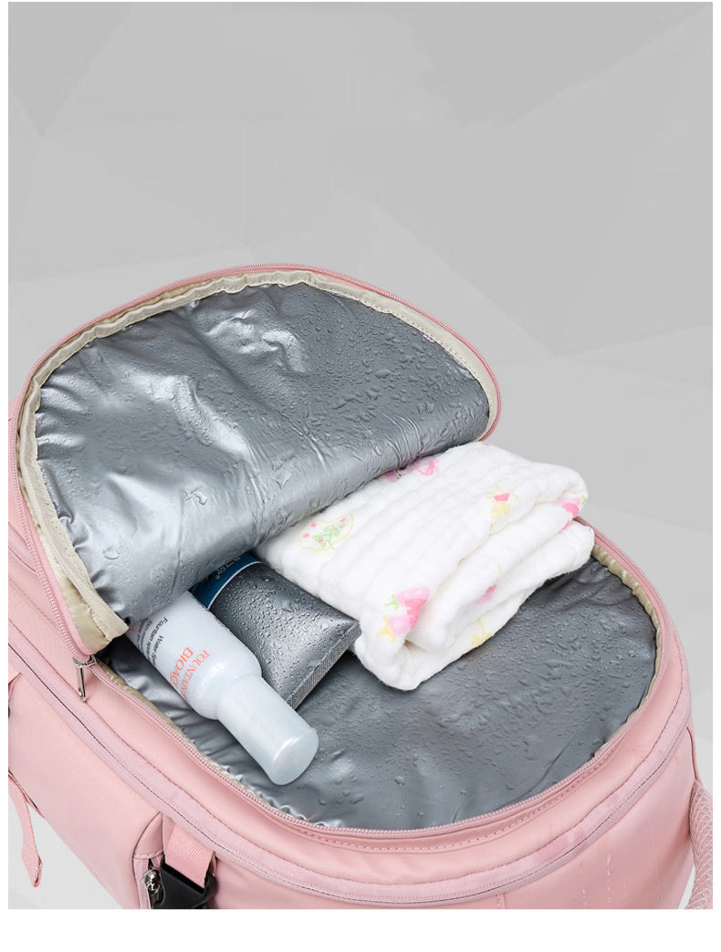 Sac de voyage court pour femme avec séparation sèche et humide Fitness