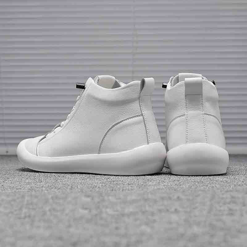 Men's Leather High-top Casual Ankle Boots