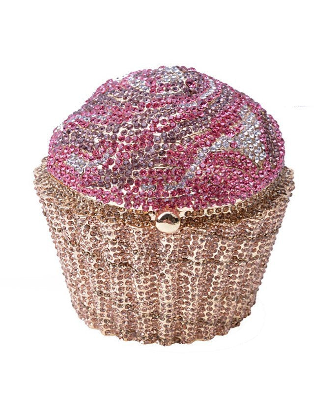 Petit gâteau crème glacée sac plein de diamants en métal diamant banquet femme