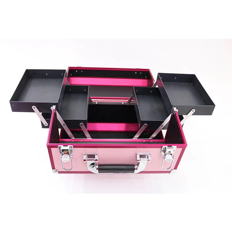 Portable Makeup Aluminium Embroidery Nail Art Toolbox