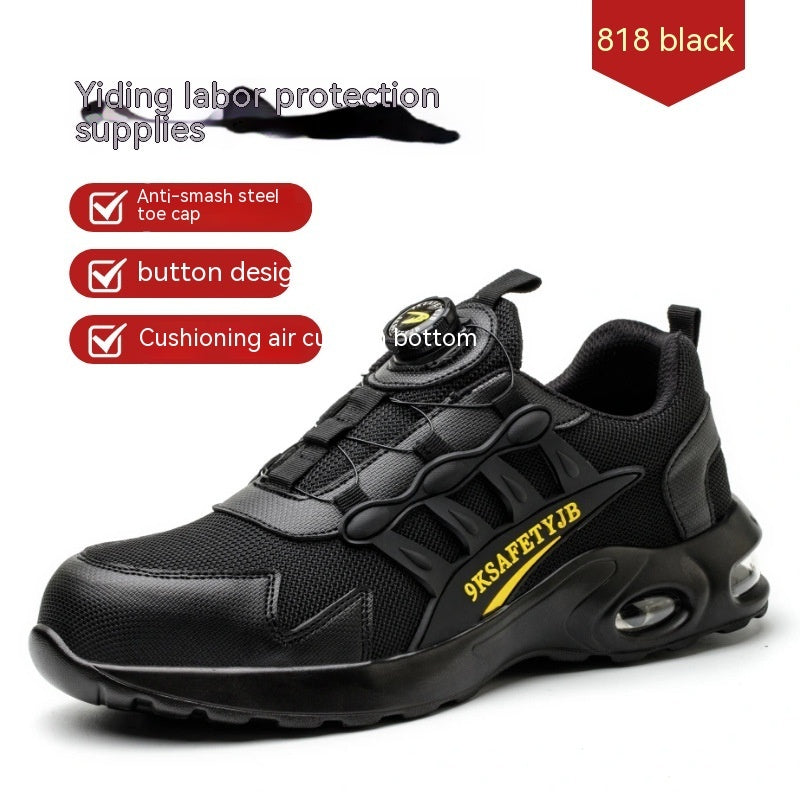 Safety Shoes Men's Flying Woven Breathable Type Safety Shoes