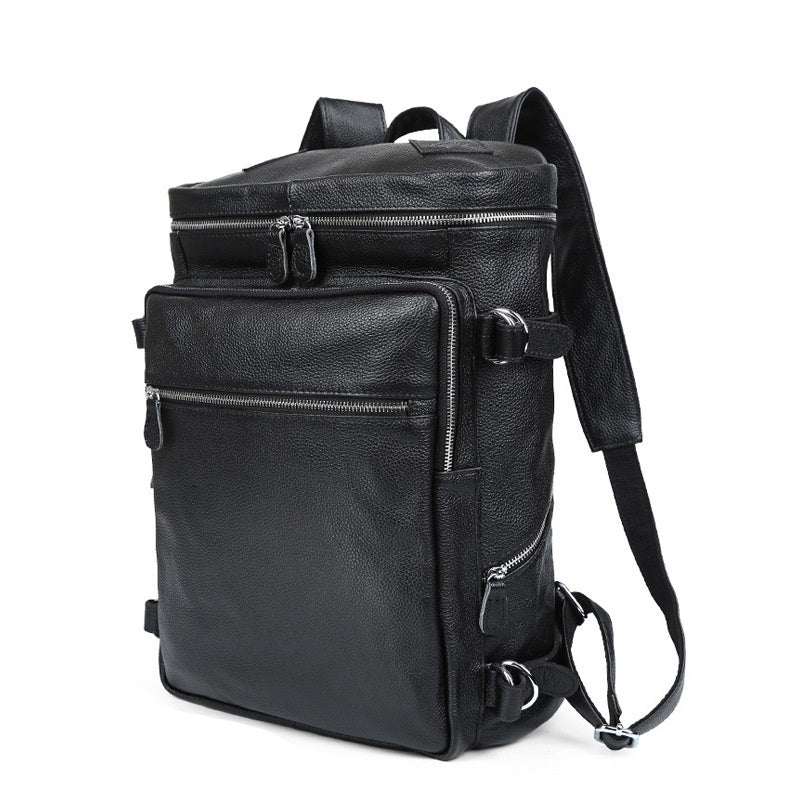 Sac d'ordinateur rétro Crazy Horse en cuir pour homme, grande capacité, 16 pouces