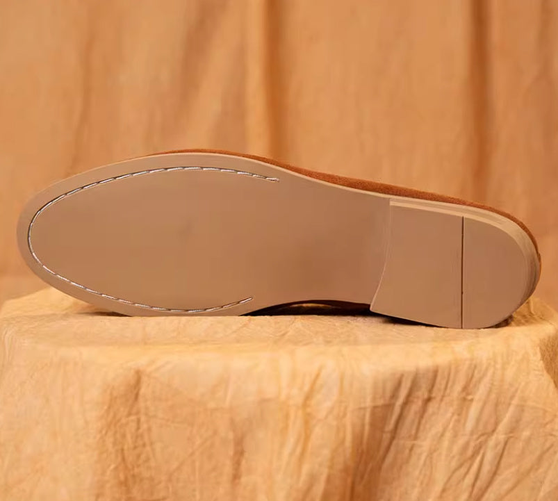 Chaussures d'été décontractées en cuir pour hommes