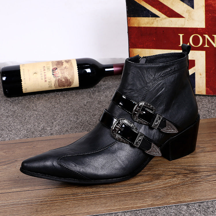 British Fashion Genuine Leather Men's Boots