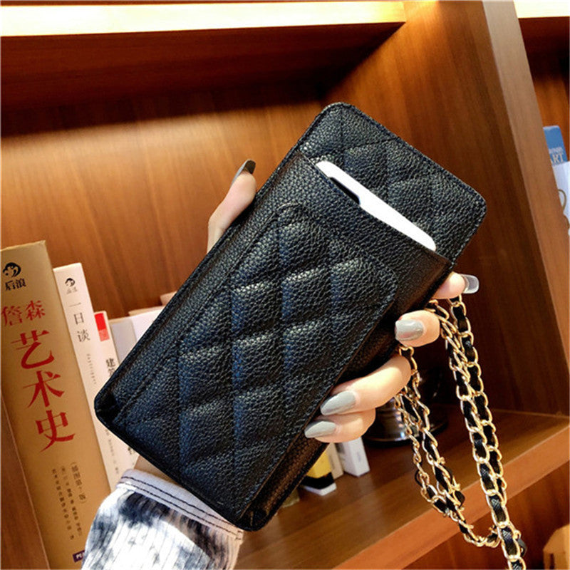 Xiaoxiangfeng Lingge Chain Card Crossbody All-match Card Holder