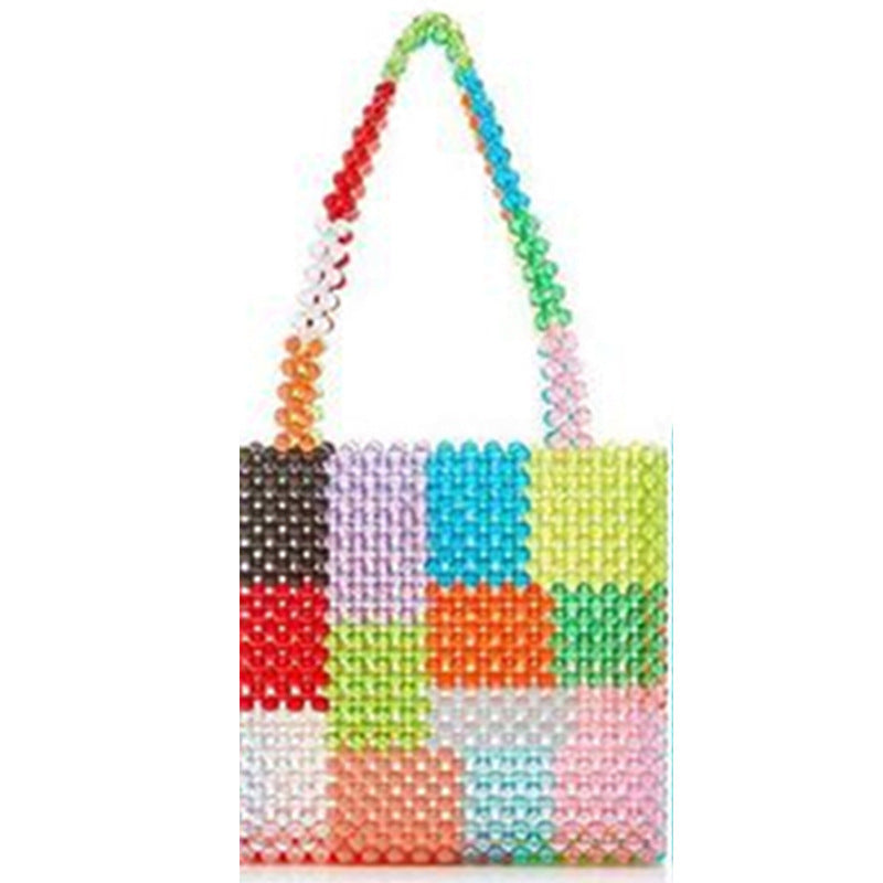 Woven Beaded Bag With Various Pattern Puzzles