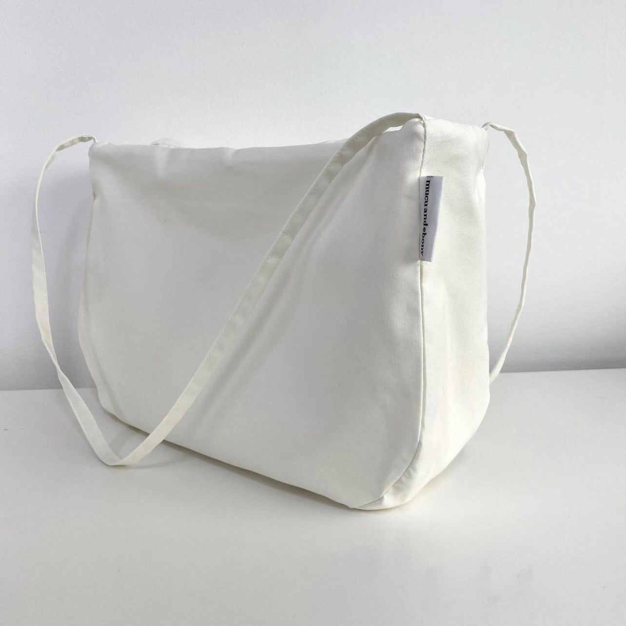 Bolso de lona sencillo con cremallera para mujer