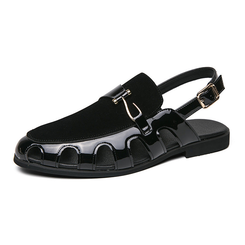 Breathable Men's Retro Low Heel Sandals