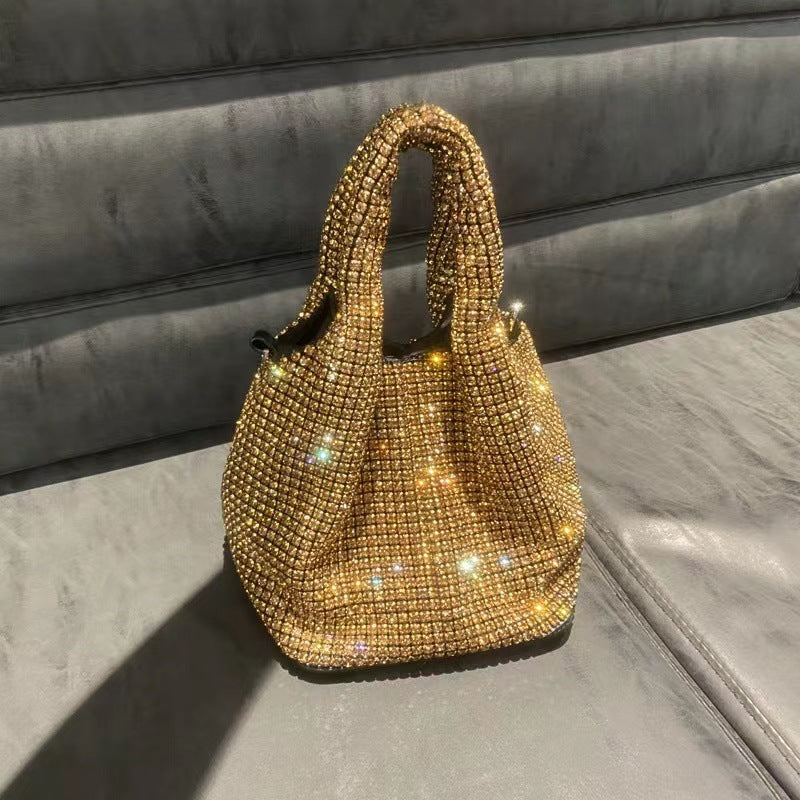 Bolso de noche portátil con cadena y gas para mujer