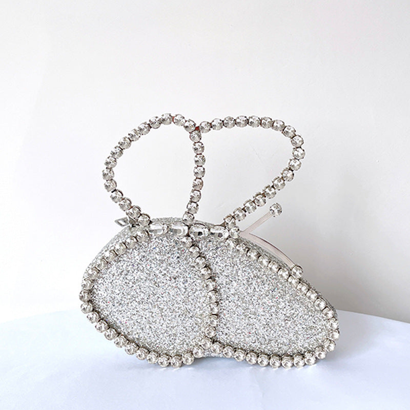 Sac à main papillon strass pour femme