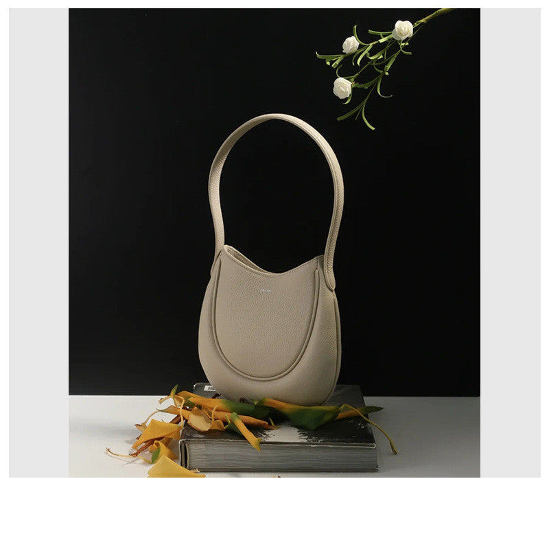 Sac à main pour femme à motif litchi simple et tendance haut de gamme