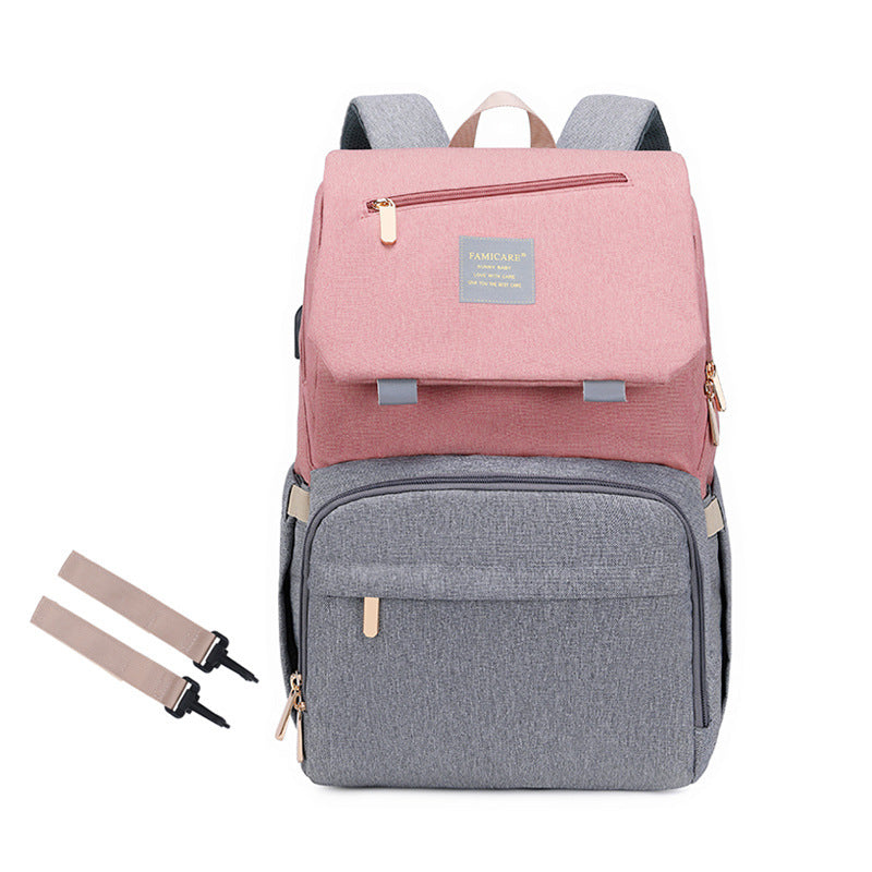 Multifunctional Double-shoulder Mother And Baby Bag