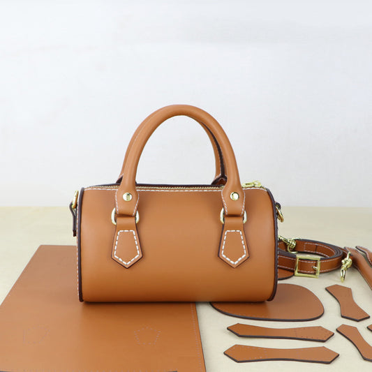 Creative Fashion Diy Handmade Material Bag Genuine Leather