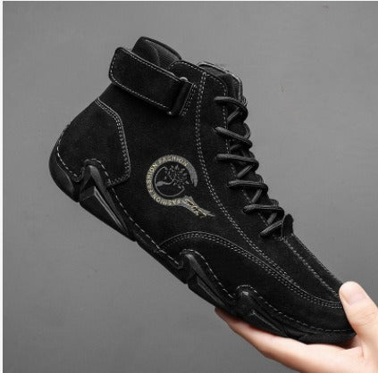 Men's Mid-top Casual Flat Cotton Shoes