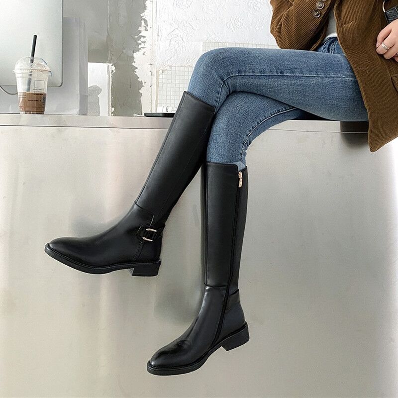 Bottes hautes au-dessous du genou Bottes de chevalier pour femmes