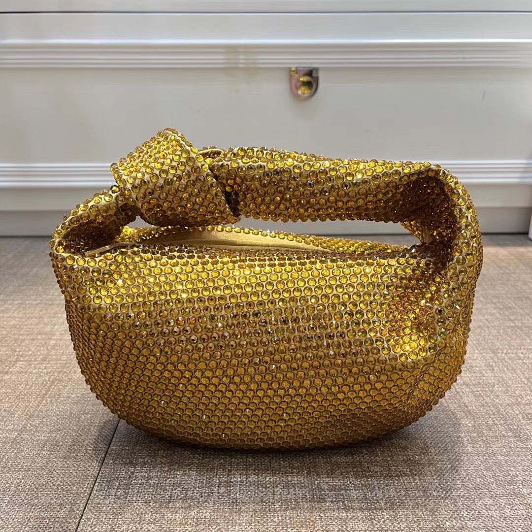 Sac à main de grande capacité Knot Crystal Diamond