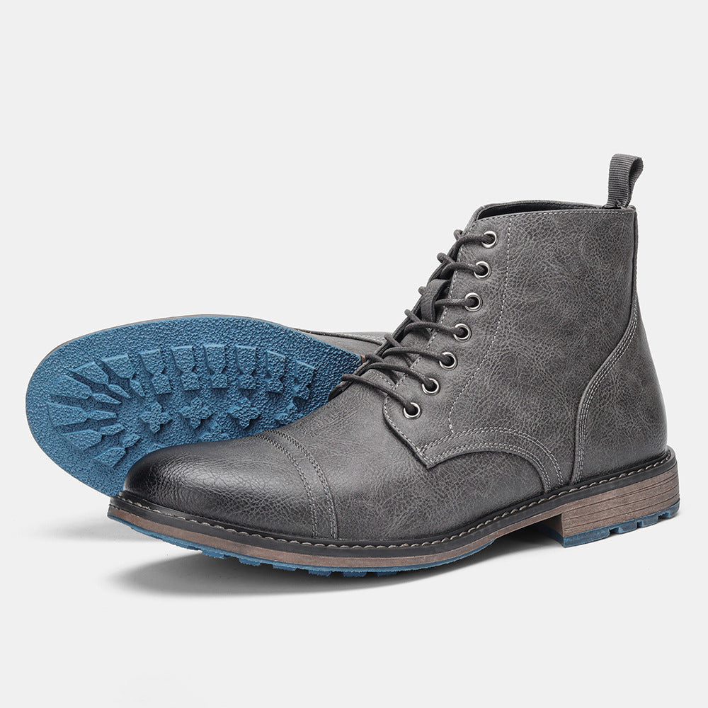 Bottes Dr Martens décontractées à la mode pour hommes, style rétro et vieilli