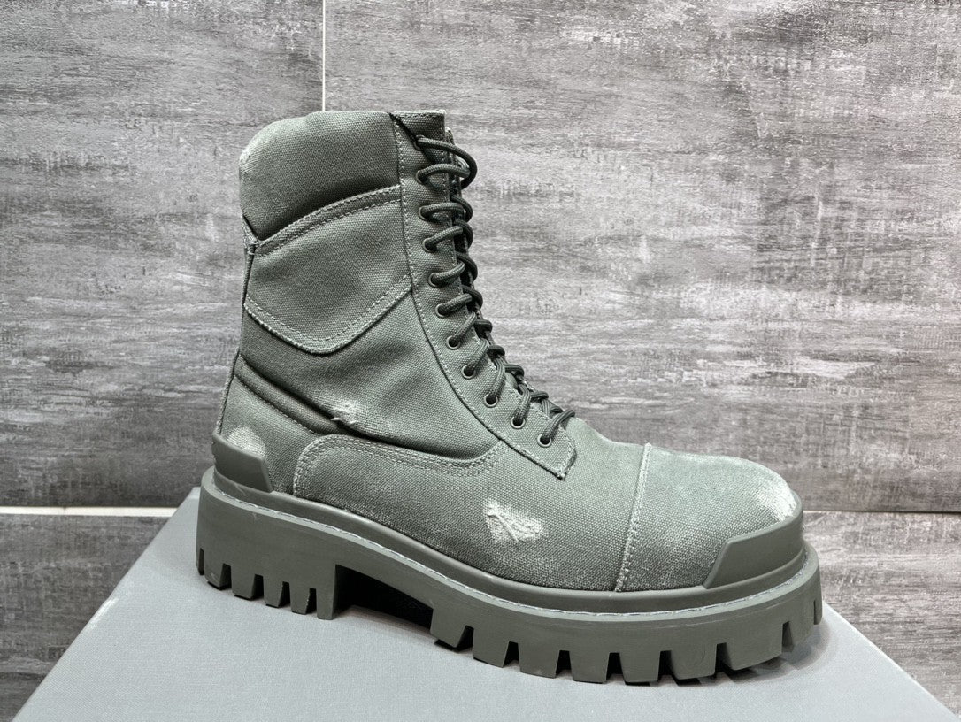 Men's Fashion Casual Round Head Mid-calf Viscose Dr Martens Boots