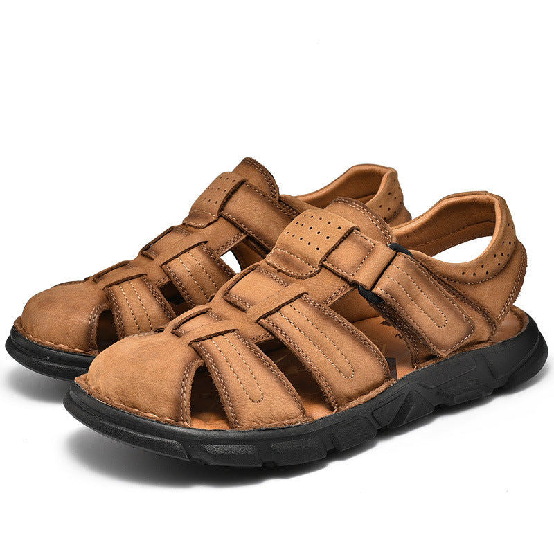 Sandalias de verano para hombre de talla grande con agujeros