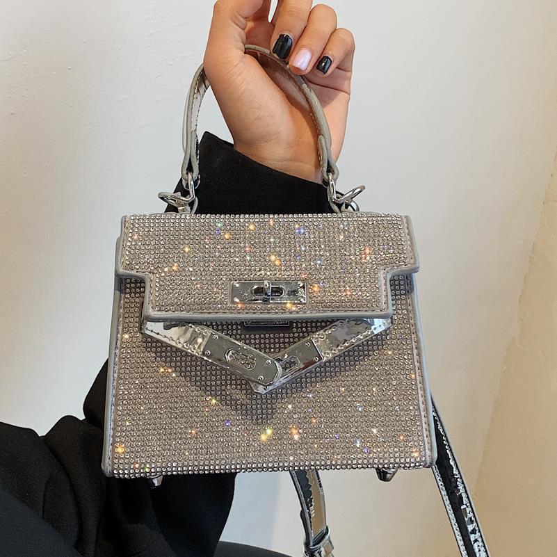 Bolso Kelly con brillantes diamantes