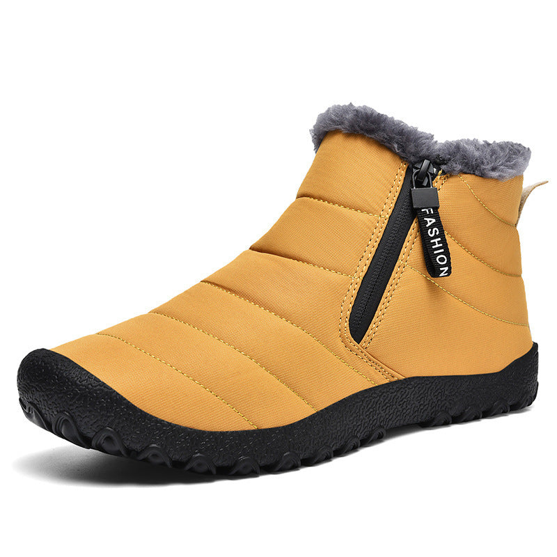 Chaussures pour hommes Bottes de neige Northeast doublées en polaire épaisses et antidérapantes