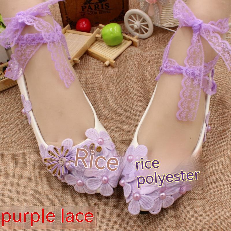 Low Heel Plus Size Women's Shoes Bridal Shoes