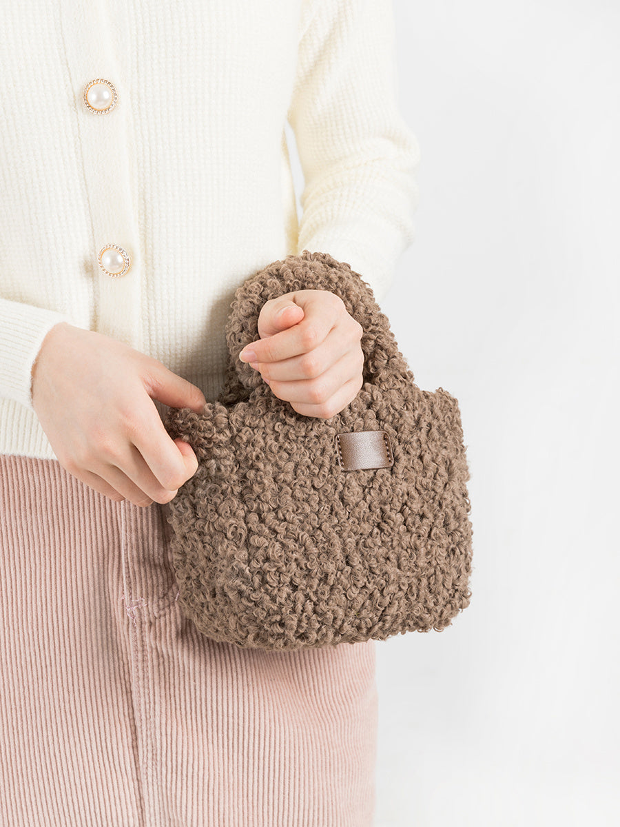 Women's Lamb Wool Small Square Bag