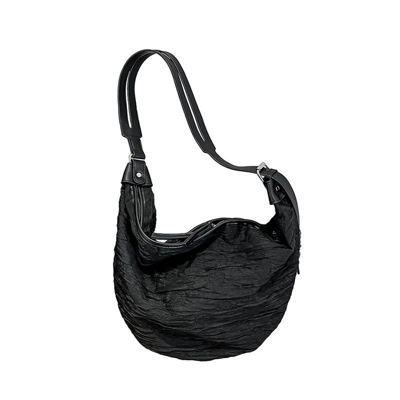 Sac à bandoulière simple de grande capacité en toile à motif zèbre pour raviolis