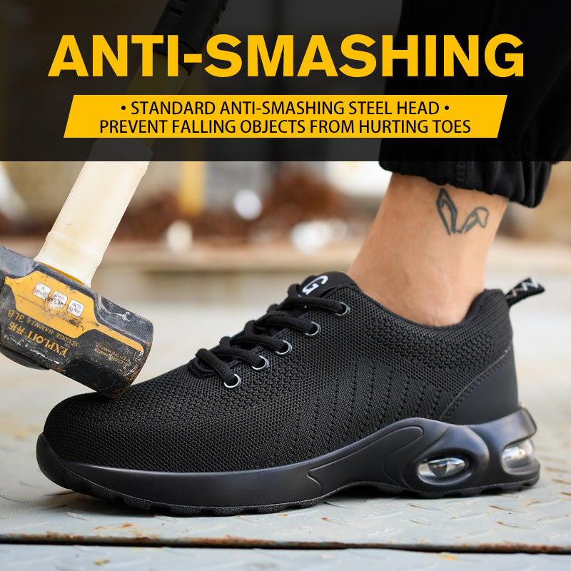 Air Cushion Labor Protection Shoes Steel Head Anti-smash