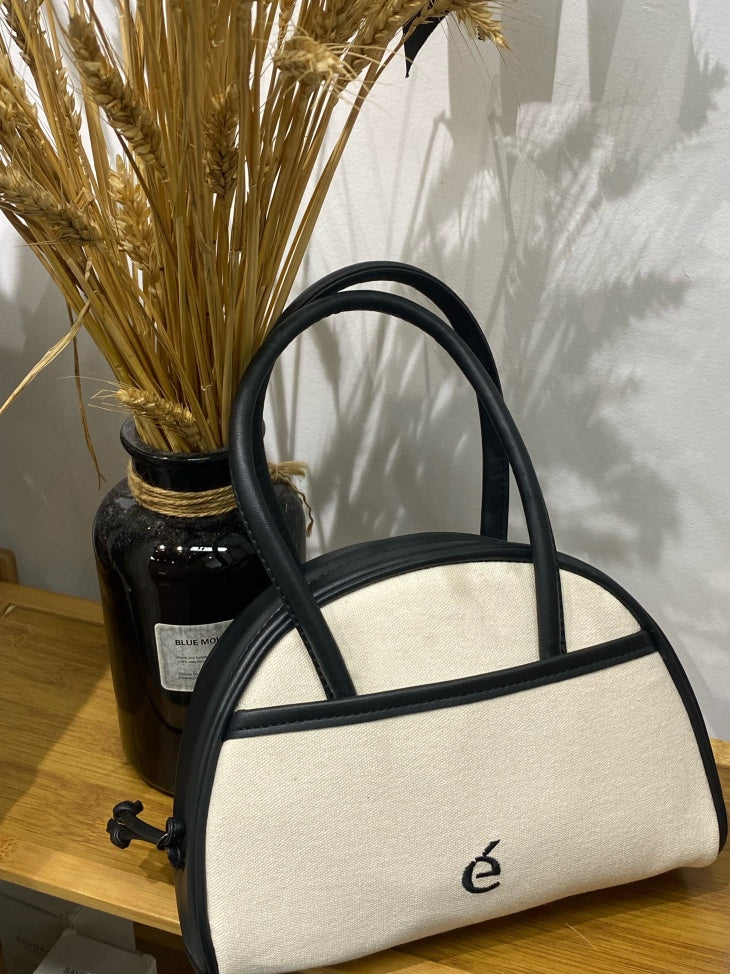 Countercolor Semicircular Stitching Hand Bag Female