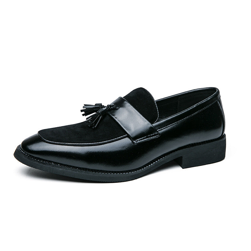 Men's Leather Shoes British Trend Slip-on Business Formal Men's Shoes