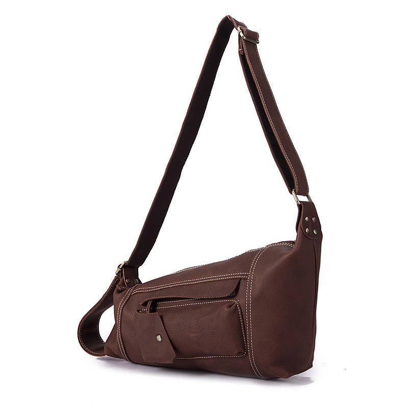 Bolso bandolera diagonal retro para hombre con tablet de 10 pulgadas