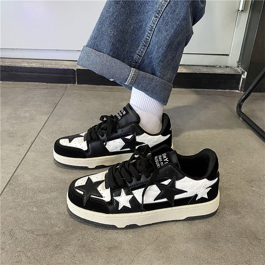 Hong Kong Style Niche Denim Blue Retro Sneakers