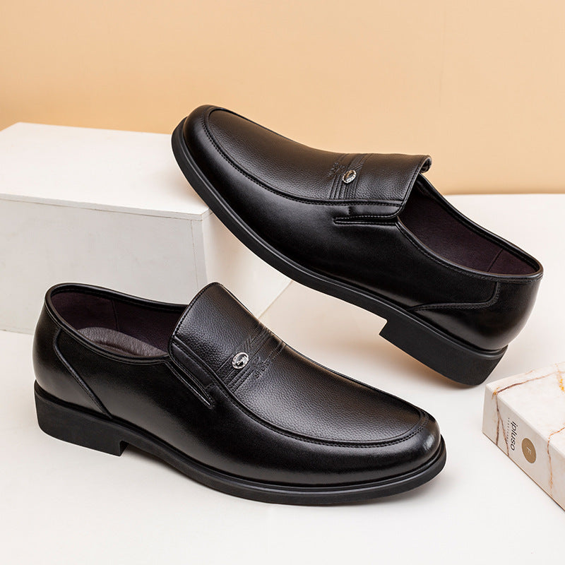 Chaussures décontractées en cuir véritable pour hommes de style anglais