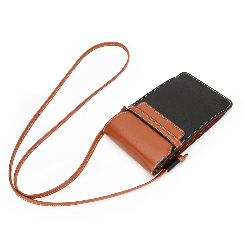 Fashion Phone Bag Hit Color One Shoulder Women